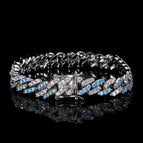 Blue and white / Bracelet 6.5inches