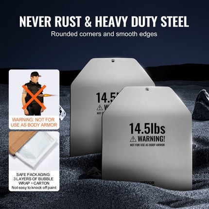 Curved Weight Vest Plates, 14.5 LB Pairs, Premium Steel Weighted Plates, Contoured Ergonomic Fit – WODs, Additional Weight For Weight Vests, For Strength Training, Running, Heavy Workouts