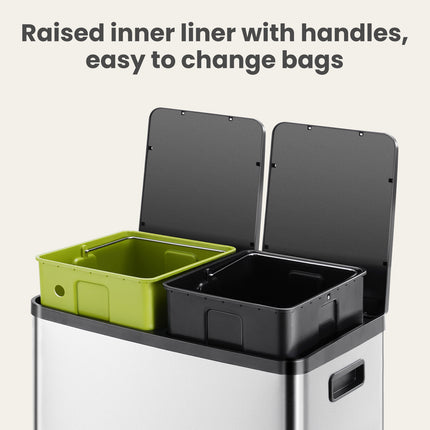 60 Liter Stainless Steel Trash Can