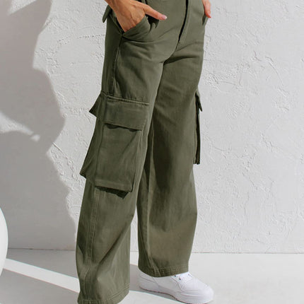 Women's Multi-pocket Workwear Loose Casual Denim Trousers