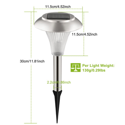 24Pcs 12Pcs 8Pcs 4Pcs Solar Garden Lights IP44 Waterproof 7 Color Changing For Yard Driveway Walkway