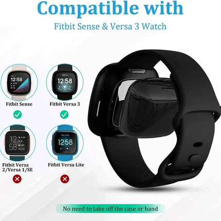 Wireless Charger For Sense Versa 3 4 Watch USB Fast Charging Dock Cable