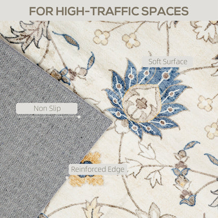 Machine Washable Area Rug 4x6