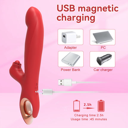 Double Vibration Stimulation For Clitoral Deep Tissue Massage - G Spot Vibrator Clitoral Stimulator Sex Toys With 10 Vibration 5 Swinging Modes, Vibrators Adult Sex Toy For Women And Couple