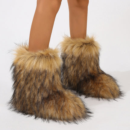Stylish Personalized Winter Boots For Women - Adorable Spicy Girl Mid-Length Snow Boots, Cozy And Warm