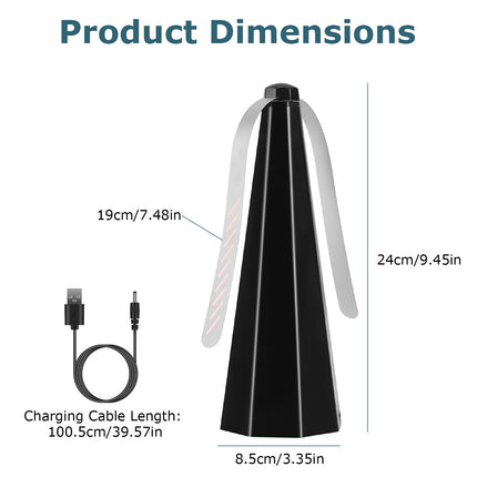 4Pack Fly Table Fans Battery USB Powered Bug Fans Food Fans Fly Table Spinners Traps With Hook For Party BBQ Picnic Camping