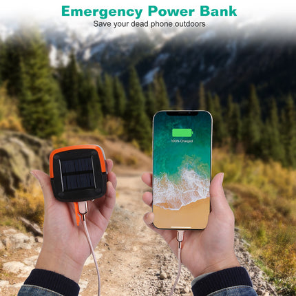 Solar Camping Lantern LED Collapsible Tent Lamp USB Rechargeable Portable Emergency Camping Light For Hiking Fishing Outdoor