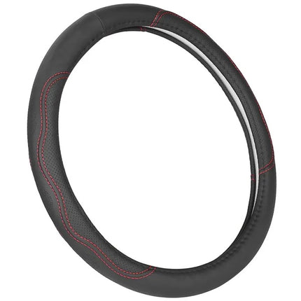 Steering Wheel Cover 14.5in-15in Diameter Universal Fiber Leather Car