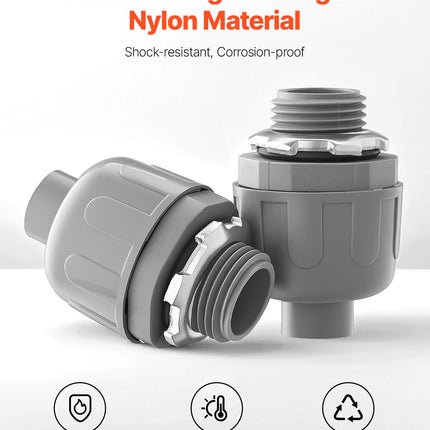 Liquid Tight Connector Non-Metallic Conduit Fitting Connector