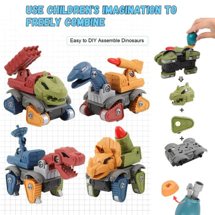 5 Pack Dinosaur Toys For Kids Age 3, Take Part Toys Dinosaur Building Toys Set For Toddler