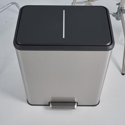 60L Stainless Steel Kitchen Trash Can, 60L
