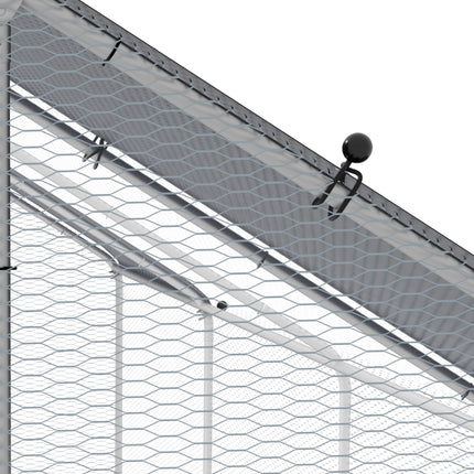 Large Chicken Coop Chicken Run with Waterproof and Anti-UV Cover