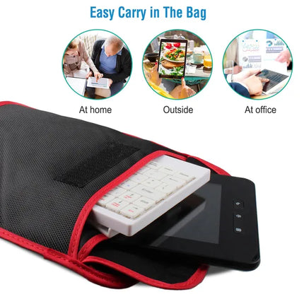 80 Keys Wired Keyboard Mini USB Connector Keyboard Portable Durable Keyboard With Carry Bag