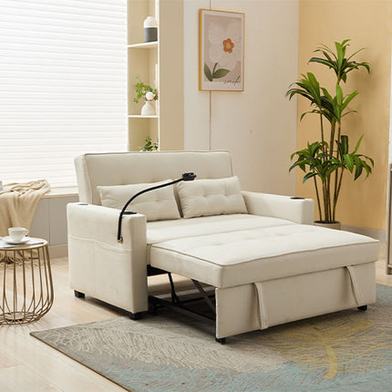 Futon Chair Bed Convertible Chair 3-in-1 Pull Out Sleeper Chair Beds With USB Ports,Wear-resistant And Anti-scratch, Armchair Bed Sleeper For Living Room Cannot Be Sold On Temu