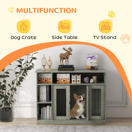 47" Dog Crate Furniture with Storage