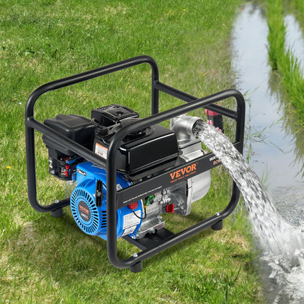 Gasoline Engine Water Pump Gas Powered Transfer Pump 2 In 6.5HP 4-Stroke