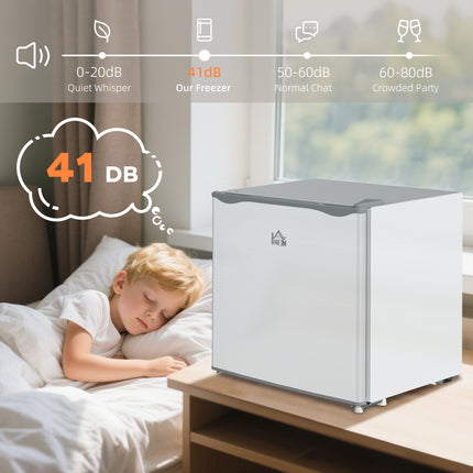 Mini Freezer Countertop, 1.1 Cu.Ft Compact Upright Freezer with Removable Shelves, Reversible Door for Home, Dorm, Apartment and Office, Gray