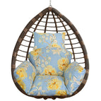 Light Blue with Yellow Leaf