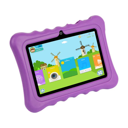 Shock-resistant Silicone Snap-on Case With Stand For 7' Tablets