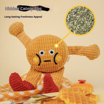 Adorable Squeaky Catnip Toys For Your Cat Or Dog, Perfect For Solo Play, Tough Enough To Chew, Great For Teeth Grinding And Keeping Teeth Clean.