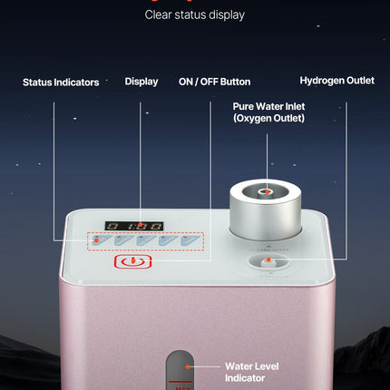 Hydrogen Inhalation Machine 99.99% High Purity 180ml/min Portable Hydro